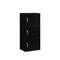 Hodedah Indoor Modern Home Decorative Furniture 3-Shelf, 3-Door Bookcase